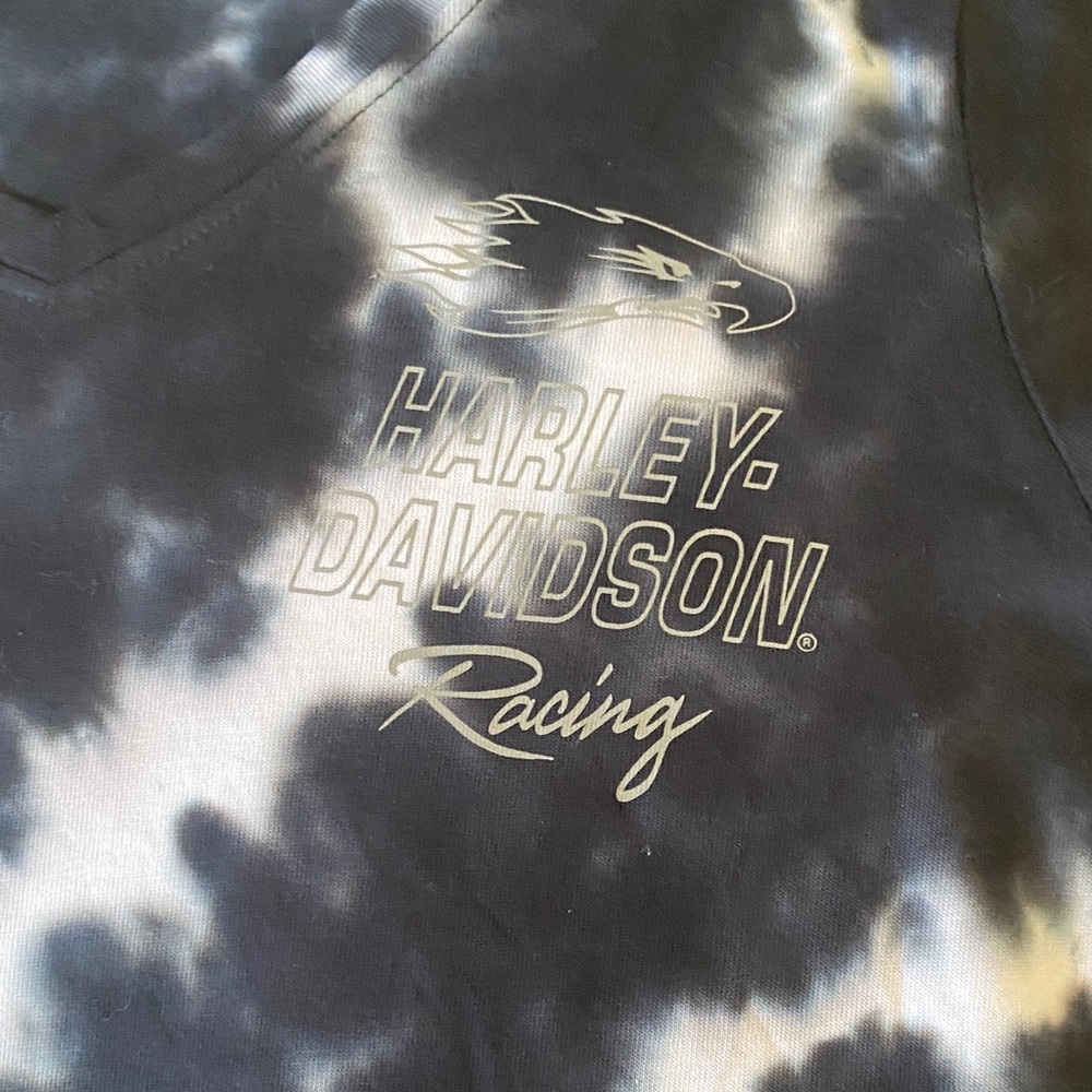 Harley-Davidson Black and Gray Racing Tee